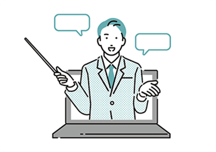 導入時に30分間、簡単な説明とレクチャータイムを設けています。